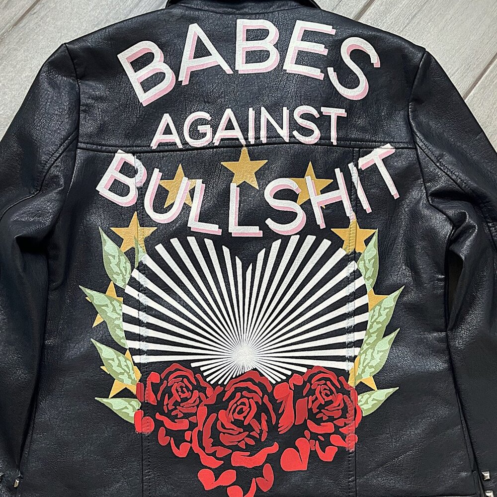 Nasty Gal X Jaydee Blanca Faux Leather Moto Jacket – NEW - Picture 12 of 14
